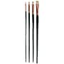 Silver Brush Natural Hog Bristle, Bright Brushes, 4/Pack (SLVGP1073)~#|#~393478B6-3157-4BBD-BA90F448E54F4271_sc7