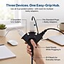 Uncaged Ergonomics Comfort Grip 3-Outlet Extension Cord, 8 ft, Black (CGEC-Black)~#|#~393834E4-44BA-460D-BB1BFCB782D8F1FB_sc7