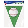 Beistle Baseball Pennant Banner, Green/White, 3/Pack (53661)~#|#~393C20FA-1C77-4093-A58225DA6F4E1AA8_sc7