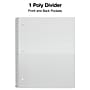 Staples Premium Poly 1-Subject Notebook, 8" x 10.5", Wide Ruled, 100 Sheets, Red (ST20958D)~#|#~393C8D95-6FC8-4A87-BE08C135E07259A5_sc7