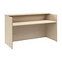 Bush Business Furniture Arrive 72"W Reception Desk with Shelf, Natural Elm (AVD172NEK)~#|#~393D82C4-D639-48FF-B2BA54D3F237DB9E_sc7