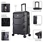 DUKAP Zonix 26" Hardside Suitcase, 4-Wheeled Spinner, TSA Checkpoint Friendly, Black (DKZON00M-BLK)~#|#~393F4A5E-EE36-4A1B-9E2293F9EE69795D_sc7