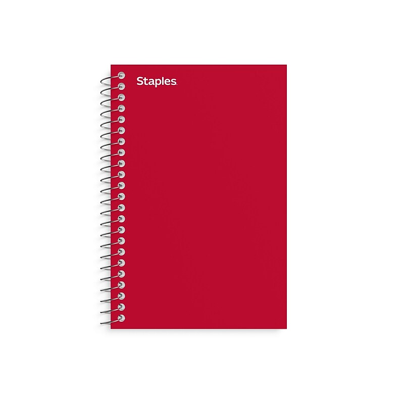 Staples Memo Pad, 4" x 6", College Ruled, Assorted Colors, 50 Sheets/Pad, 5 Pads/Pack (ST11495N) image 1