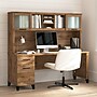 Bush Home Somerset 72" W Office Desk with Drawers and Hutch, Fresh Walnut (SET018FW)~#|#~394845F4-9A84-4DED-9A082A8F0E5EABC0_sc7