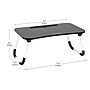 Mind Reader 13.75" x 23.5" MDF/Metal Lap Desk/Laptop Stand With Folding Legs, Black (LBSTUDY-BLK)~#|#~39492C05-9EE4-4287-8139A126F90FF327_sc7