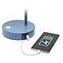 Simple Designs Sleek Essentials LED Desk Lamp, 16", with USB Ports, Blue (LD1073-BLU)~#|#~394C45E3-EB5A-4249-B08E805FC2417A58_sc7