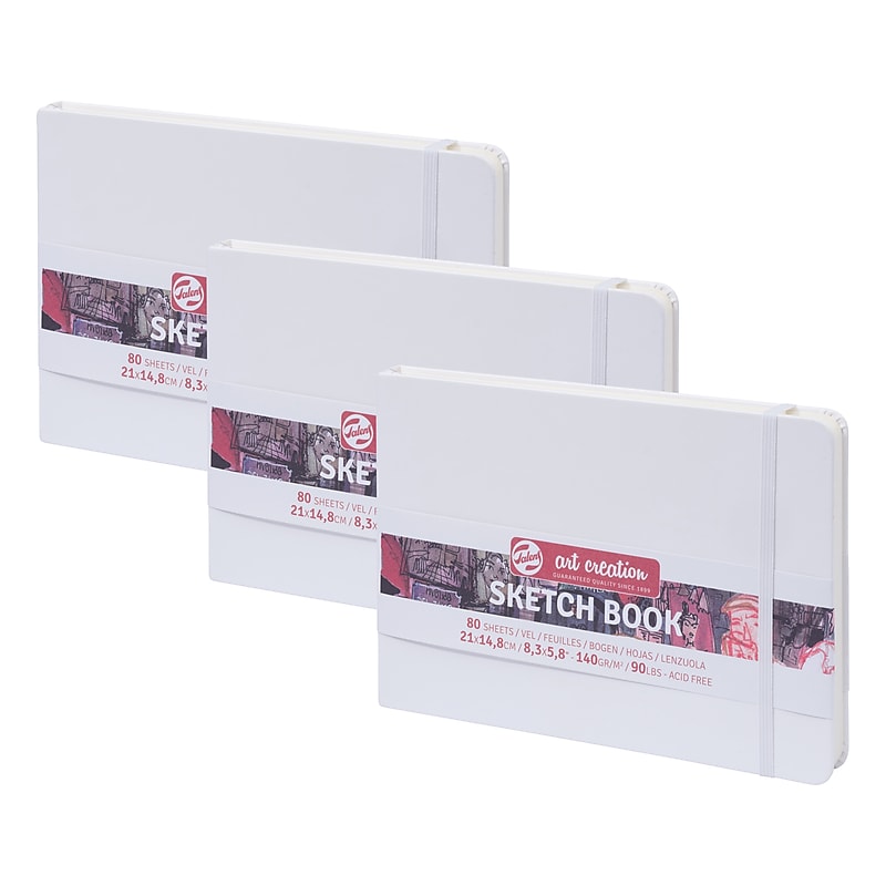 Talens Art Creation 8.3" x 5.8" Sketch Book, 80 Sheets/Book, 3/Bundle (TLN9314105M-3) image 1