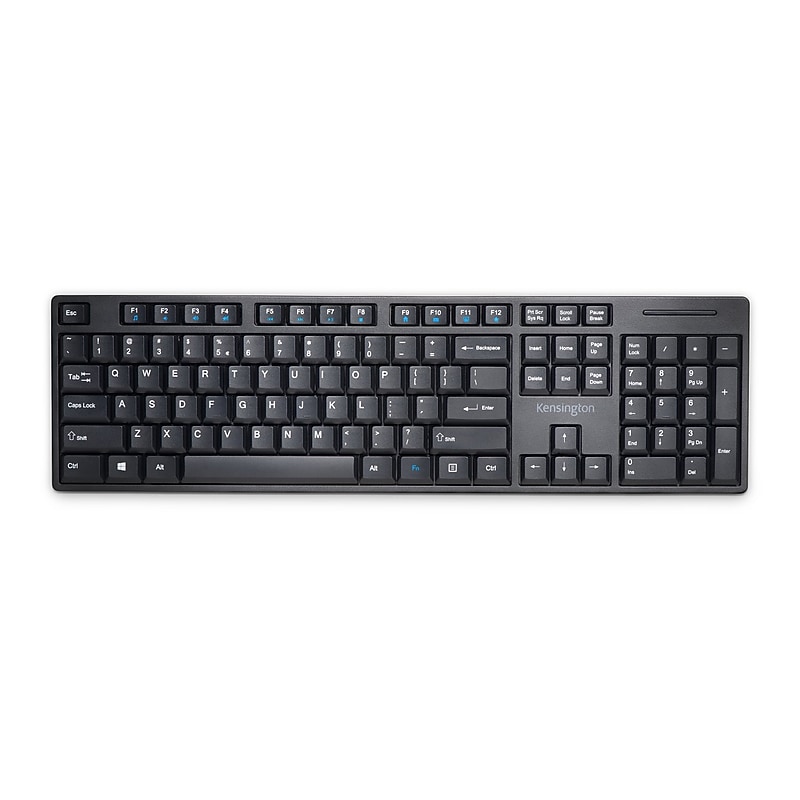 Kensington Pro Fit Low-Profile Spill-Proof Wireless Keyboardm, Black (K75229US) image 1