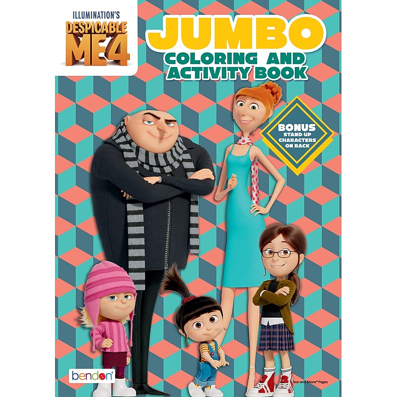 bendon Despicable Me 4 Jumbo Coloring & Activity Book image 1