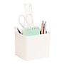 Mind Reader 2-Compartment Plastic Desk Organizer, White (SIMPORG-WHT)~#|#~395E5CF5-7400-4031-96FC91BBB9F61A39_sc7