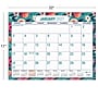2026-2027 Excello Brands Large Print  22" x 17" Academic Monthly Desk Pad Calendar, Teal Floral (NAY27-2217DP-17)~#|#~395F956A-816E-44E8-963E7AE0029738EB_sc7