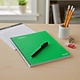 Staples Premium Poly 1-Subject Notebook, 8" x 10.5", Wide Ruled, 100 Sheets, Green (TR51452)~#|#~395FDA3A-4429-408B-BDEA75DEE2ED49EF_sc7