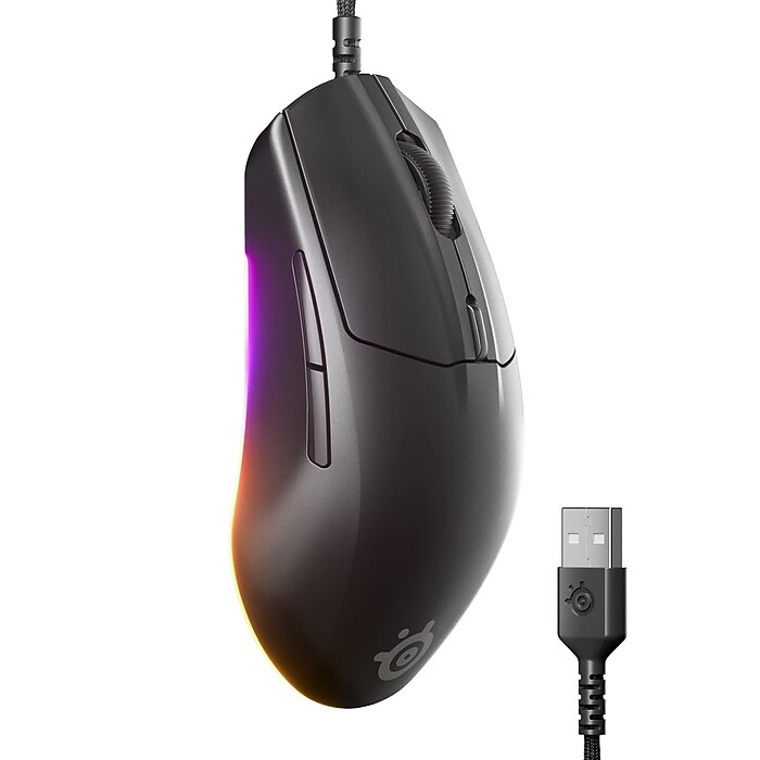 SteelSeries Rival 3 Gen 2 Ergonomic Optical USB Gaming Mouse