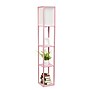 Simple Designs Etagere Organizer 62.5" Floor Lamp with Rectangular Shade, Light Pink (LF1014-LPK-CCLB)~#|#~3962F375-F5AC-49A2-B44A3B0529A5149D_sc7