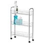 Household Essentials 3-Shelf Slim Storage Cart, Satin Silver (HH7011)~#|#~3963024C-21A6-4DBC-AB0A67AFF957E234_sc7