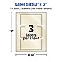 Avery Pearlized Ivory Rectangle Multipurpose Labels, 3" x 6", Ivory, 75/Pack (94249)~#|#~3963B4ED-264D-40DD-89B6BC50202EE7B8_sc7