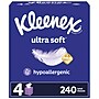 Kleenex Ultra Soft Facial Tissue, 3-Ply, 60 Sheets/Box, 4 Boxes/Pack (54308)~#|#~3964704B-4CE8-48D6-A5F595241B2A49B9_sc7