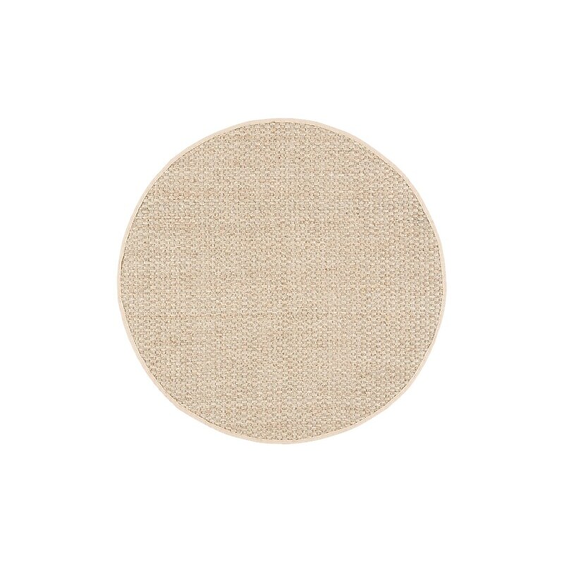 Safavieh Natural Fiber Collection 6' Round Indoor Area Rug, Machine Made, Natural/Beige (NF114A-6R) image 1