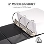 Samsill Durable 5" View Binder, D-Ring, Made in USA, Black (16400)~#|#~39670534-73F9-4817-B857B9B94785F661_sc7