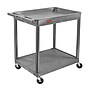 Luxor ENDURA XL 2-Shelf Utility Cart, Gray (TC12-G)~#|#~39682FC4-A52C-48F0-80DB3E9B87E30DAF_sc7