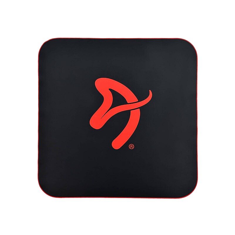 Arozzi ZONA Quattro Collection Carpet & Hard Floor Chair Mat, Black/Red (AZ-ZONA-QTRO-BKRD) image 1