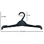 Nahanco 12 1/4" Polystyrene Intimate Apparel Hanger, Clear, 500/Box (NH03)~#|#~39688550-3B1D-4DBA-B8571BF0AABCF44F_sc7
