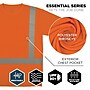 Ergodyne GloWear 8282 High Visibility Short Sleeve T-Shirt, ANSI Type R Class 2, Orange, X-Large (21855)~#|#~39706F59-7E92-4F93-9566345D469816F9_sc7