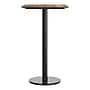 Flash Furniture TopGuard Rectangle Wood Dining Table with Round Base, 30" x 24", Natural/Black Base (ST2430NATTR18B)~#|#~397756C5-84A0-440D-A492AC572972005F_sc7