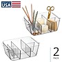 iDESIGN Small Plastic Storage Bin, Clear, 2/Pack (29406M2)~#|#~397EE32A-FE0A-4E69-A68694571E2CA40B_sc7