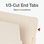 Pendaflex End Tab File Folder, 1/3-Cut Tab, Assorted, Letter Size, Manila, 100/Box (1007001)~#|#~3980B032-191C-47E6-988C7A677FCB5D2E_sc7