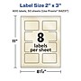 Avery Laser/Inkjet Rectangle Pearlized Labels, 2" x 3", Ivory, 400 Labels/Box (94237)~#|#~3983C525-90A6-47BB-850253DA9B4F9DDB_sc7