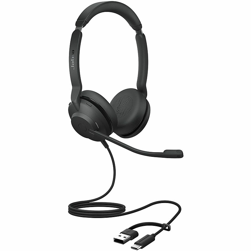 Jabra Evolve2 30 SE Stereo Headset, USB-A/USB-C, UC Certified, Black (23189-989-879-01) image 1