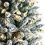 Nearly Natural 8-ft Slim Flocked Montreal Fir Artificial Christmas Tree with 400 Warm White LED Lights (T3312)~#|#~398B6784-2380-4EAD-9AC6BF145A840511_sc7