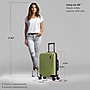 DUKAP Zahav 21.04" Hardside Carry-On Suitcase, 4-Wheeled Spinner, TSA Checkpoint Friendly, Green (DKZAH00S-GRN)~#|#~3992E134-D8FA-4C38-9DEA82D37A85D12B_sc7