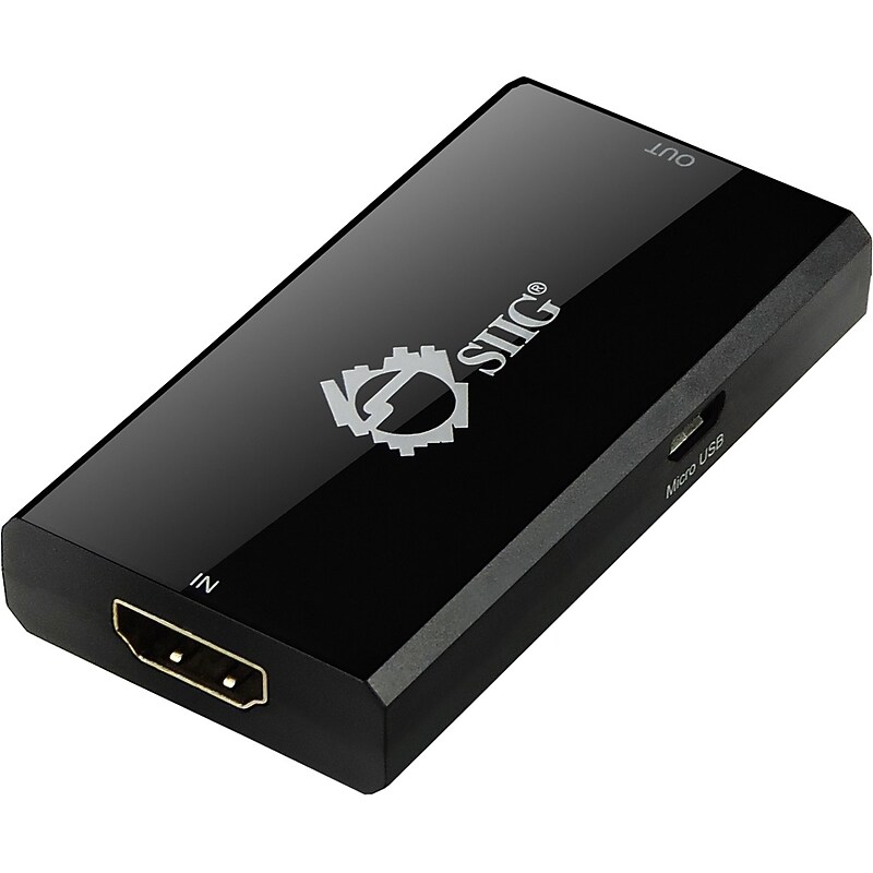 SIIG HDMI Repeater HDMI 2.0 Repeater,  4Kx2K 60 Hz (CE-H22J14-S1) image 1