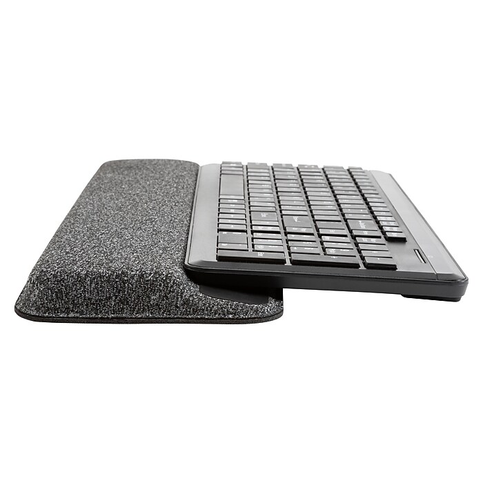 Allsop Premium Plush Angled Memory Foam Non-Skid Wrist Rest, Gray