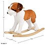 Happy Trails Plush Dog Rocker, Brown/White (80-BF017)~#|#~39A0FA79-121F-4CAF-AB39640152284597_sc7