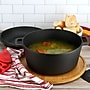 MegaChef Cast Iron 5 Qt. 2-in-1 Dutch Oven, Black (935121252M)~#|#~39A39845-E1A5-4D20-A94C6072DBB88978_sc7