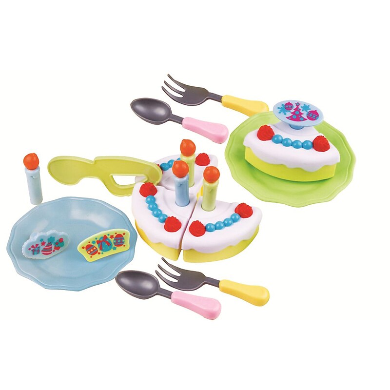 Small World Toys Super Birthday Cake, Assorted Colors, 18 Pieces/Set(SWT8622955) image 1