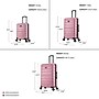 InUSA Trend 3-Piece Hardside Spinner Luggage Set, Rose Gold (IUTRESML-ROS)~#|#~39A98E9D-83E4-4C05-8144390AAFC45B50_sc7
