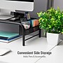 Mind Reader Ventilated Monitor Stand, Up to 24" Monitor, Black (MESHM-BLK)~#|#~39AA6CE6-4D3A-4B4E-9EDC24246C2874B0_sc7