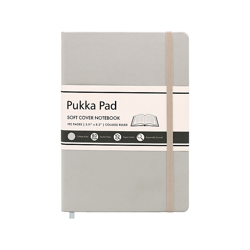 Pukka Pad Professional Notebooks, 5.11" x 8.2", College Ruled, 96 Sheets, Beige (9941-SIG) image 1