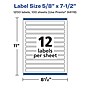 Avery Laser/Inkjet Multipurpose Labels, 7.5" x ", Glossy White, 1200/Box (94119)~#|#~39AEABD8-ABAA-4B08-9B1DA33823E69F27_sc7