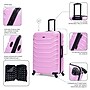 InUSA Endurance 33.27" Hardside Suitcase, 4-Wheeled Spinner, TSA Checkpoint Friendly, Pink (IUEND00XL-PNK)~#|#~39B0D636-D1B2-458A-A80AA7A00150B32A_sc7