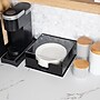 Mind Reader Plastic Paper Plate Holder Covered Dispenser with Lid, Black/Clear (PSTOR-BLK)~#|#~39B33193-F3FD-40F5-BFE342235C266E0C_sc7
