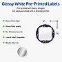 Avery Circle Multipurpose Labels, 2" Dia., White, 120/Pack (19479370628)~#|#~39B5E18E-CC24-44DA-AEA515A078137ABA_sc7
