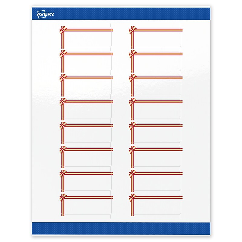Avery Rectangle Multipurpose Labels, 1" x 2-5/8", White, 160/Pack (19479370587) image 1
