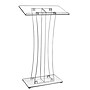 AdirOffice 47" Podium Lectern, Clear (661-02-PKG)~#|#~39B75E0D-F870-4F42-BAEDED20ED98BA71_sc7