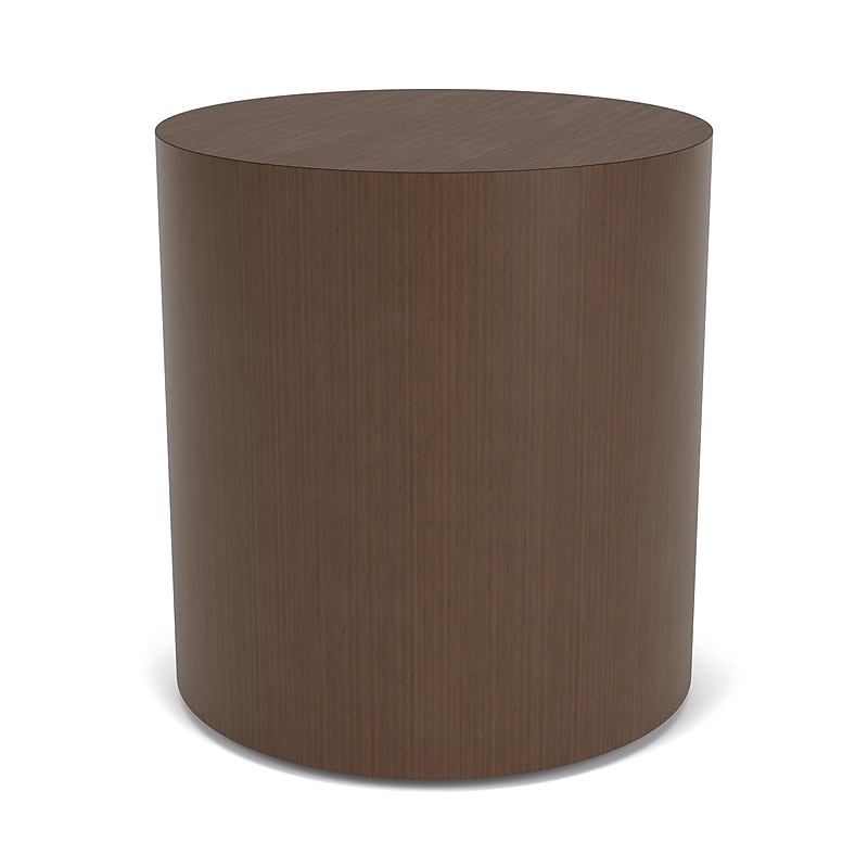 Lesro Mystic Lounge 19" Dia Laminate Round End Table, Riftwood Walnut (ML6120.TRW.DRW) image 1
