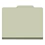 Ecom Folders Recycled Pressboard Classification Folder, 2" Expansion, Letter Size, Green, 25/Box (DV-T42-02-3GRN)~#|#~39C0B867-186C-4A7A-A3831F768F68CCB5_sc7